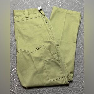 Caterpillar Men’s Green Twill Utility Pants NWT Size 28/32